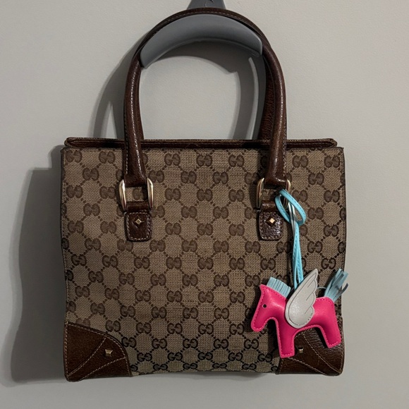 Gucci Handbags - Gucci Brown Monogram Canvas Tote